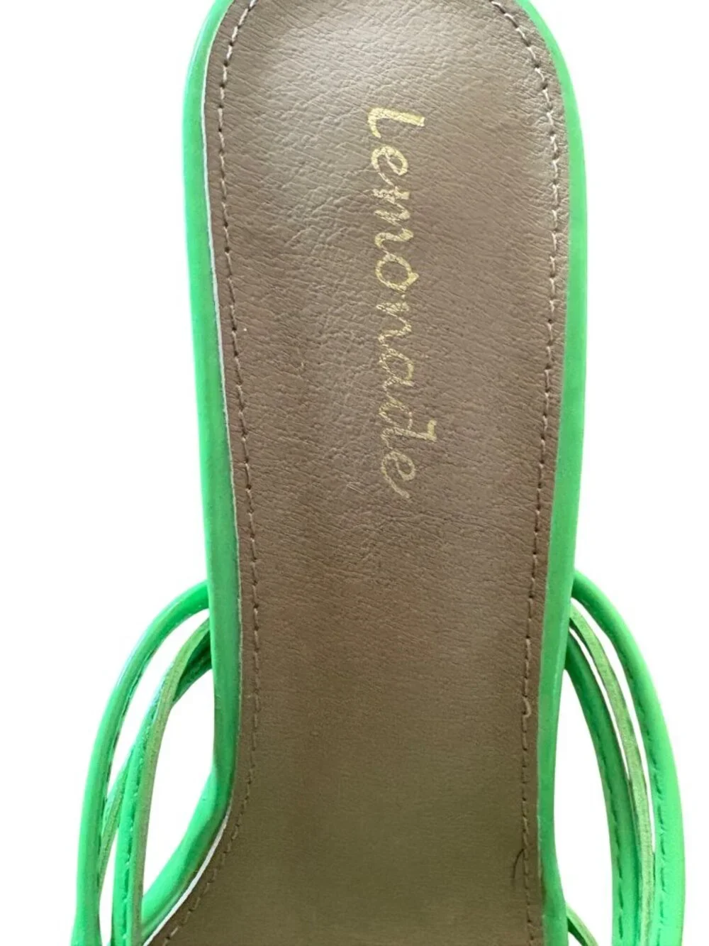 Lemonade Lime Green Patent Platform Strappy Heels Womens 10 Y2K Barbiecore
